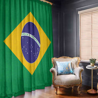Brazil Football Window Curtain Flag Style