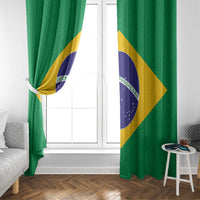 Brazil Football Window Curtain Flag Style