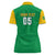 Custom Brazil Football Women Polo Shirt Flag Style