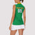 Custom Brazil Football Women Sleeveless Polo Shirt Flag Style