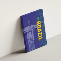 Brazil Football Canvas Wall Art With Leopard Pattern