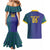 Custom Brazil Football Couples Matching Mermaid Dress and Hawaiian Shirt With Leopard Pattern