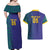 Custom Brazil Football Couples Matching Off Shoulder Maxi Dress and Hawaiian Shirt With Leopard Pattern