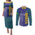 Custom Brazil Football Couples Matching Puletasi and Long Sleeve Button Shirt With Leopard Pattern