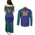 Custom Brazil Football Couples Matching Puletasi and Long Sleeve Button Shirt With Leopard Pattern