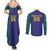 Custom Brazil Football Couples Matching Summer Maxi Dress and Long Sleeve Button Shirt With Leopard Pattern