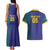 Custom Brazil Football Couples Matching Tank Maxi Dress and Hawaiian Shirt With Leopard Pattern