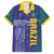Custom Brazil Football Family Matching Long Sleeve Bodycon Dress and Hawaiian Shirt With Leopard Pattern