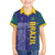 Custom Brazil Football Family Matching Long Sleeve Bodycon Dress and Hawaiian Shirt With Leopard Pattern