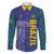 Custom Brazil Football Family Matching Off The Shoulder Long Sleeve Dress and Hawaiian Shirt With Leopard Pattern