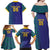 Custom Brazil Football Family Matching Off Shoulder Maxi Dress and Hawaiian Shirt With Leopard Pattern