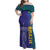 Custom Brazil Football Family Matching Off Shoulder Maxi Dress and Hawaiian Shirt With Leopard Pattern