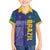 Custom Brazil Football Family Matching Short Sleeve Bodycon Dress and Hawaiian Shirt With Leopard Pattern