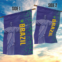 Brazil Football Garden Flag With Leopard Pattern
