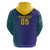 Custom Brazil Football Hoodie With Leopard Pattern