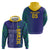 Custom Brazil Football Hoodie With Leopard Pattern