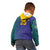 Custom Brazil Football Kid Hoodie With Leopard Pattern