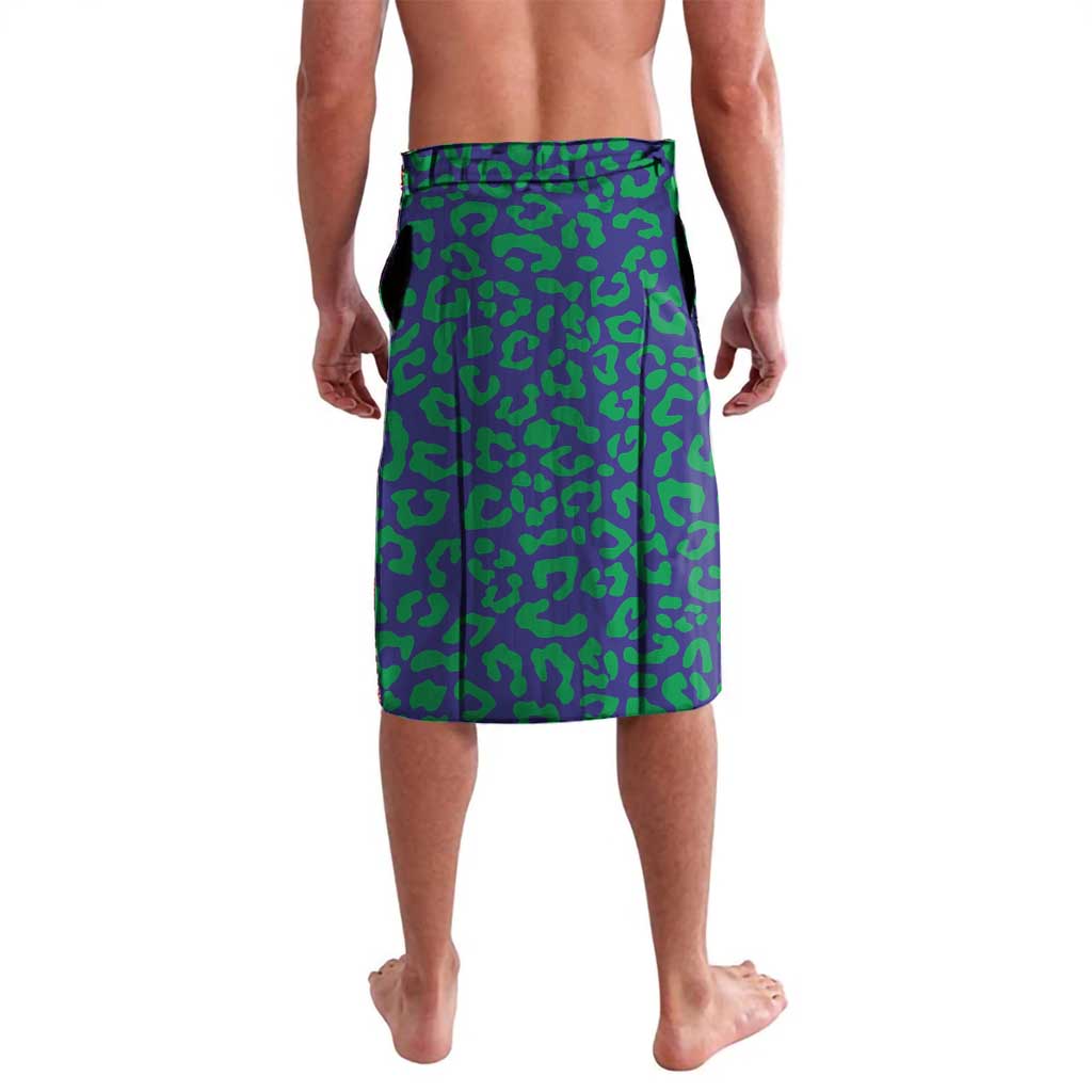 Custom Brazil Football Lavalava With Leopard Pattern
