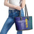 Brazil Football Leather Tote Bag With Leopard Pattern