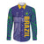 Custom Brazil Football Long Sleeve Button Shirt With Leopard Pattern