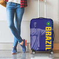 Brazil Football Luggage Cover With Leopard Pattern