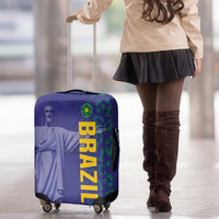 Brazil Football Luggage Cover With Leopard Pattern