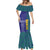 Custom Brazil Football Mermaid Dress With Leopard Pattern