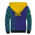 Custom Brazil Football Sherpa Hoodie With Leopard Pattern