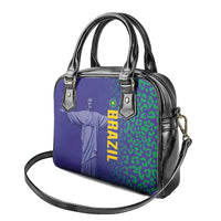 Brazil Football Shoulder Handbag With Leopard Pattern