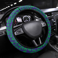 Brazil Football Steering Wheel Cover With Leopard Pattern