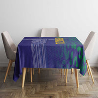 Brazil Football Tablecloth With Leopard Pattern
