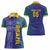 Custom Brazil Football Women Polo Shirt With Leopard Pattern