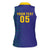 Custom Brazil Football Women Sleeveless Polo Shirt With Leopard Pattern