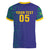 Custom Brazil Football Women V-Neck T-Shirt With Leopard Pattern