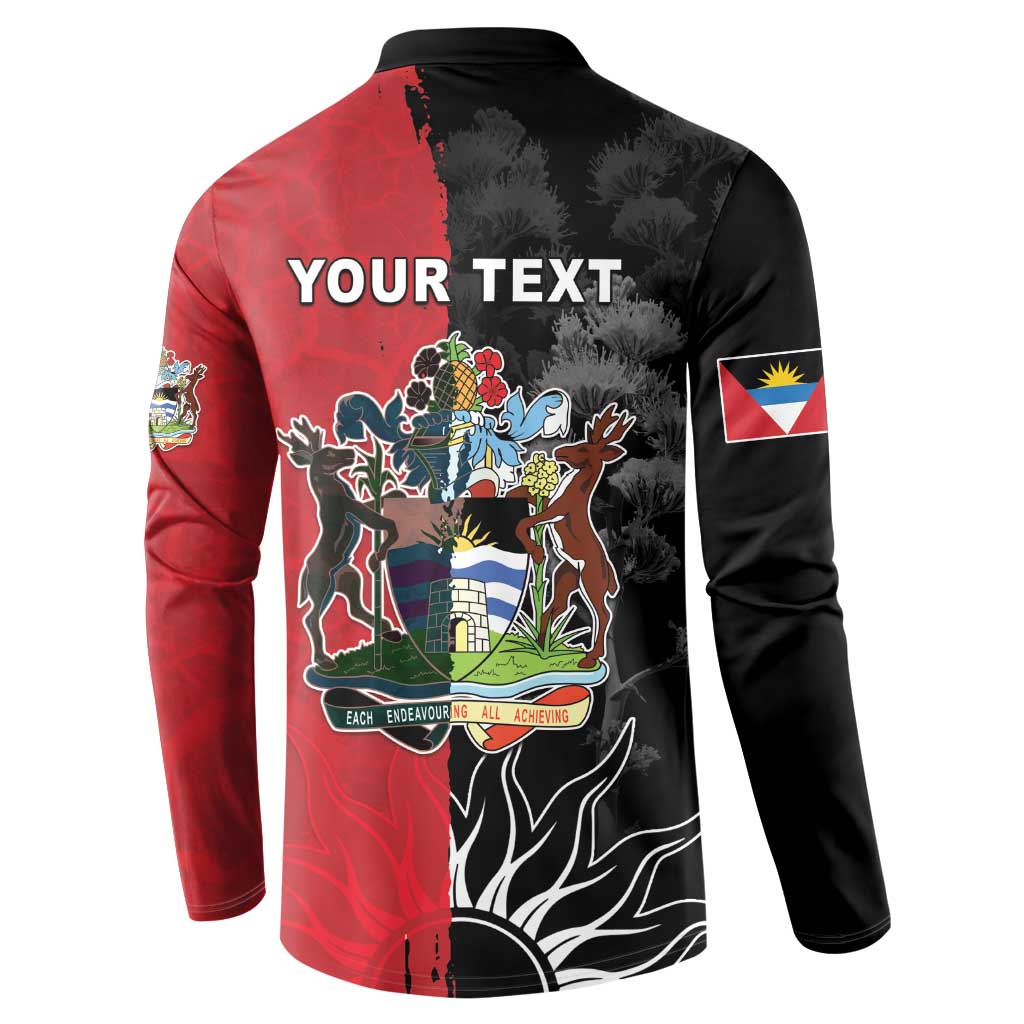 Personalized Antigua and Barbuda Button Sweatshirt Land Of 365 Beaches