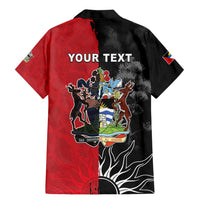 Personalized Antigua and Barbuda Family Matching Mermaid Dress and Hawaiian Shirt Land Of 365 Beaches