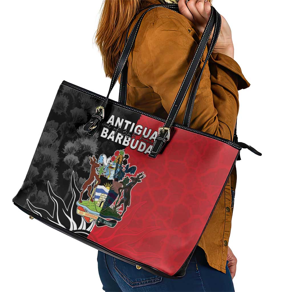 Antigua and Barbuda Leather Tote Bag Land Of 365 Beaches