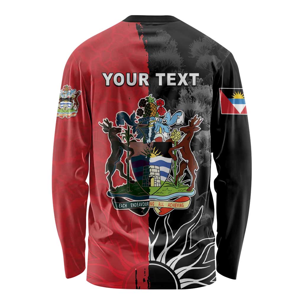 Personalized Antigua and Barbuda Long Sleeve Shirt Land Of 365 Beaches