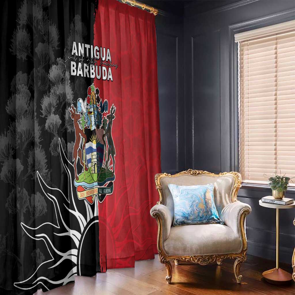 Antigua and Barbuda Window Curtain Land Of 365 Beaches