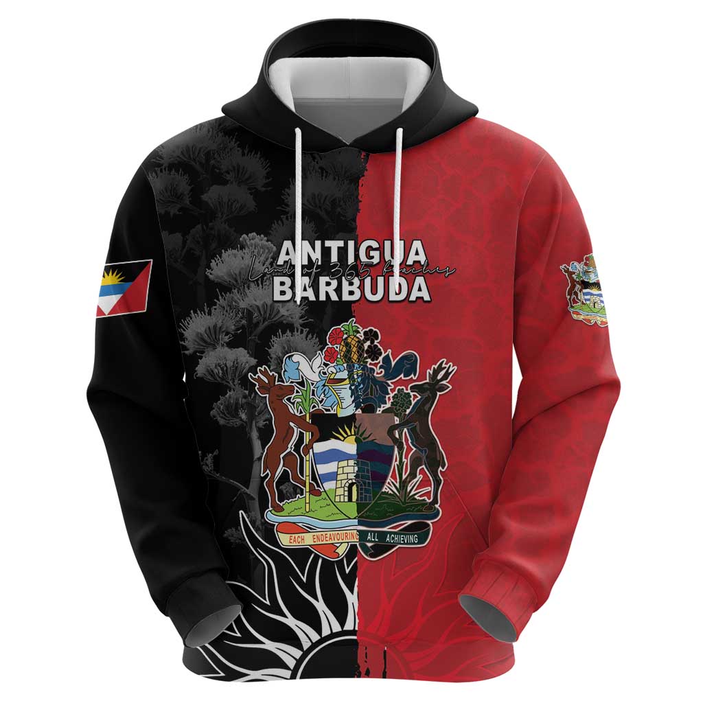 Personalized Antigua and Barbuda Zip Hoodie Land Of 365 Beaches