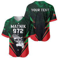 Personalized Martinique 972 Baseball Jersey Matnik Map