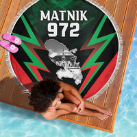 Martinique 972 Beach Blanket Matnik Map