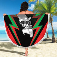 Martinique 972 Beach Blanket Matnik Map