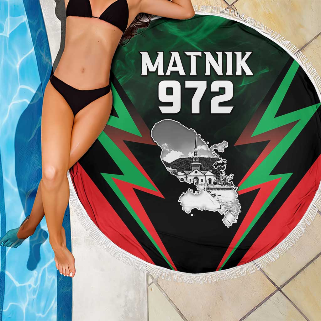 Martinique 972 Beach Blanket Matnik Map