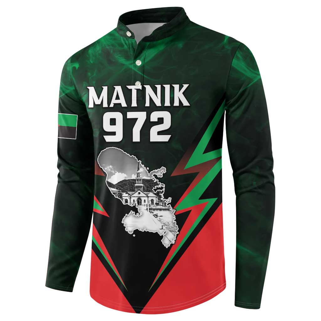 Personalized Martinique 972 Button Sweatshirt Matnik Map