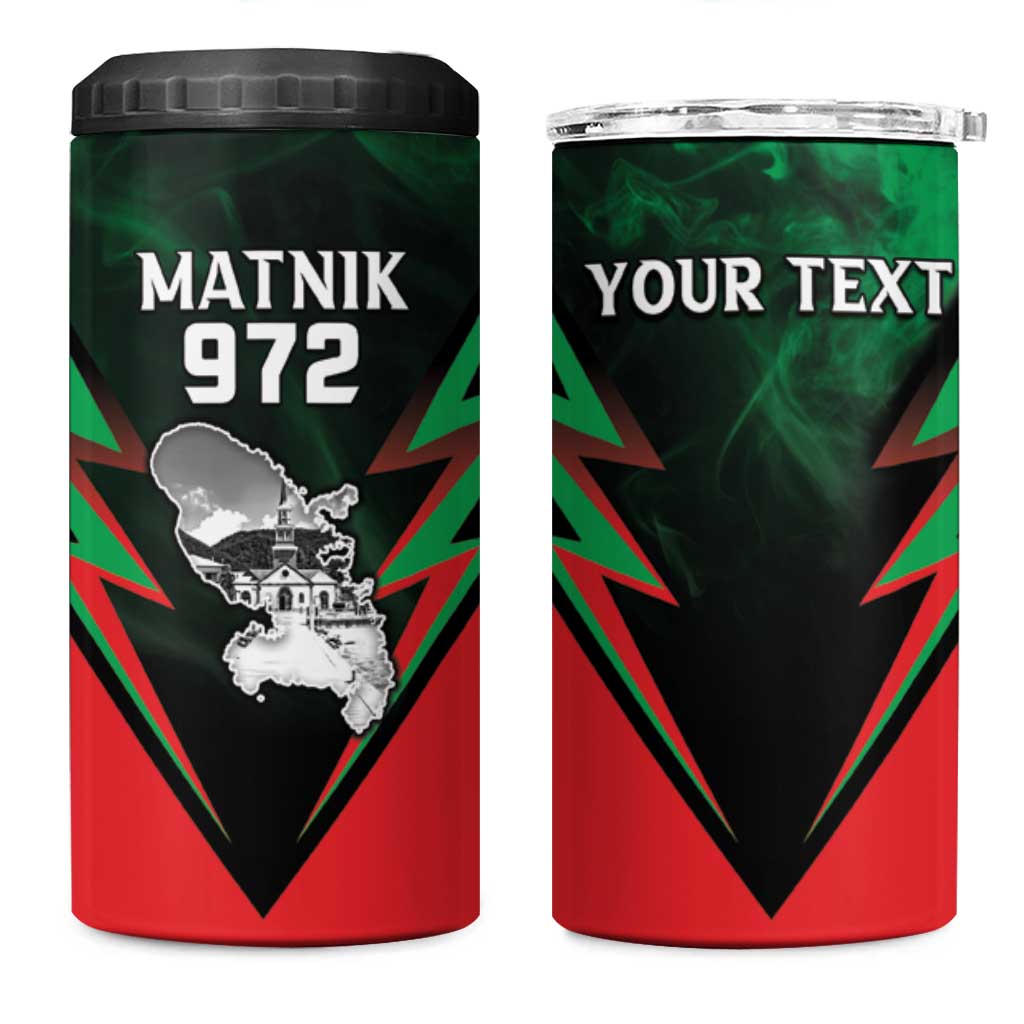Personalized Martinique 972 4 in 1 Can Cooler Tumbler Matnik Map