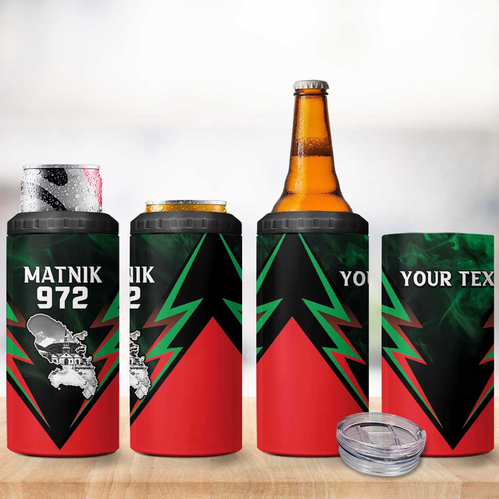 Personalized Martinique 972 4 in 1 Can Cooler Tumbler Matnik Map