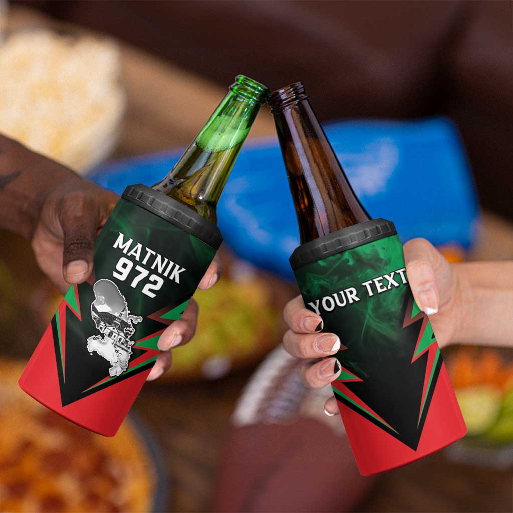 Personalized Martinique 972 4 in 1 Can Cooler Tumbler Matnik Map