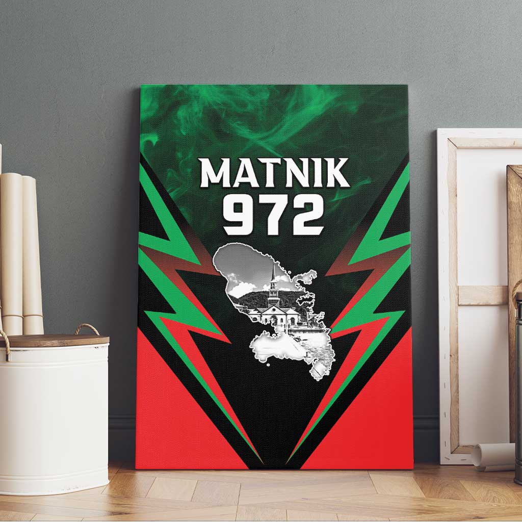 Martinique 972 Canvas Wall Art Matnik Map