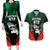 Personalized Martinique 972 Couples Matching Long Sleeve Bodycon Dress and Hawaiian Shirt Matnik Map